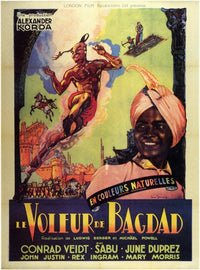 The Thief of Bagdad Movie Poster Print showcasing classic cinema.