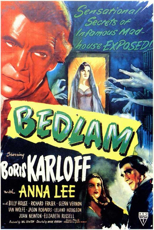 Bedlam Movie Poster Print showcasing vibrant artwork.