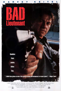 Bad Lieutenant Movie Poster Print showcasing dramatic visuals.