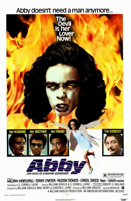Abby Movie Poster Print showcasing classic horror art.