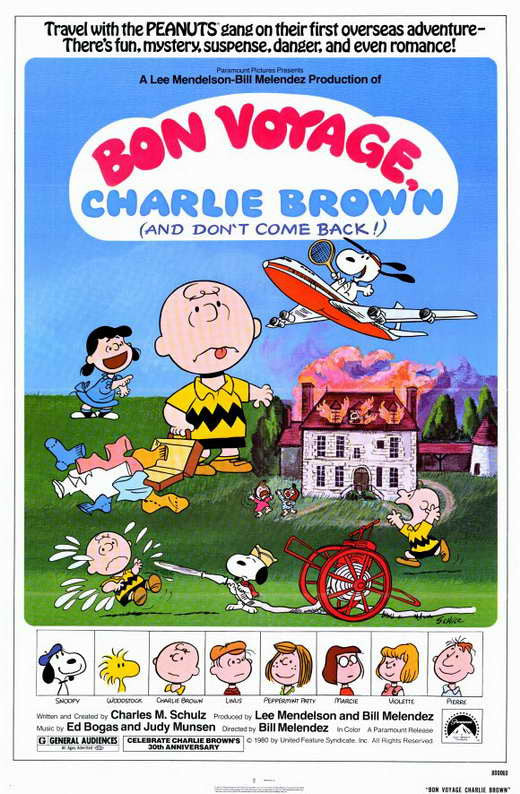 Bon Voyage Charlie Brown Movie Poster Print (11x17)