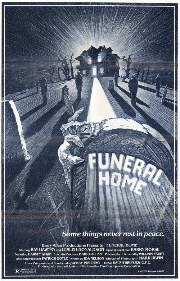 Funeral Home Movie Poster Print showcasing captivating artwork.