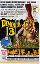Dementia 13 Movie Poster Print featuring classic horror art.