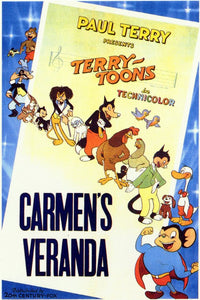 Carmen's Veranda Movie Poster Print showcasing vibrant colors and captivating imagery.