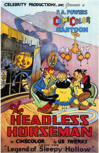 The Headless Horseman Movie Poster Print showcasing classic horror art.