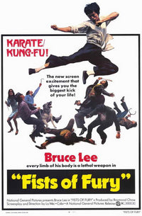Fists of Fury Movie Poster Print showcasing classic martial arts action.