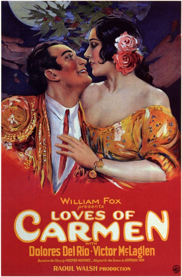 The Loves of Carmen Movie Poster Print showcasing classic film art.
