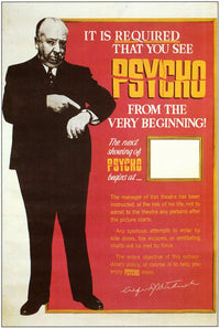 Psycho Movie Poster Print - Classic Horror Film Art
