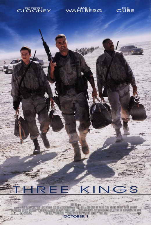 Three Kings Movie Poster Print showcasing a pivotal scene from the film.