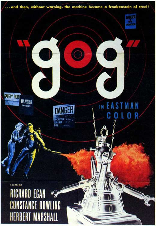 Gog Movie Poster Print showcasing classic sci-fi artwork.