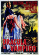 Horror of Dracula Movie Poster Print featuring classic horror imagery.