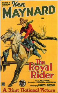 The Royal Rider Movie Poster Print featuring vibrant cinematic art.