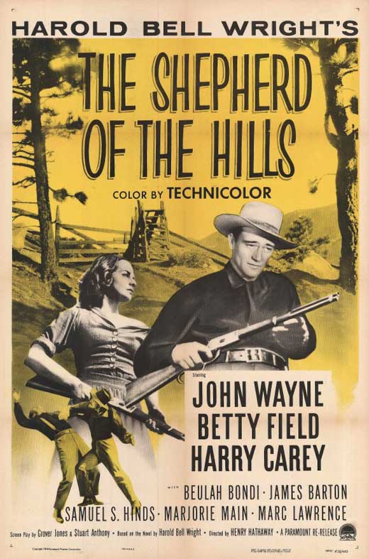 Shepherd of the Hills Movie Poster Print showcasing classic cinema art.