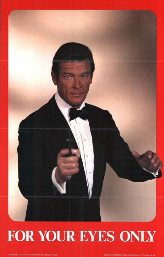 For Your Eyes Only Movie Poster Print showcasing iconic spy action.