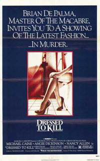 Dressed to Kill Movie Poster Print featuring dramatic visuals.
