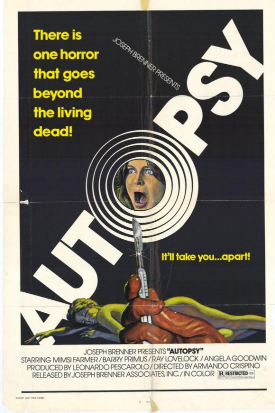 Autopsy Movie Poster Print showcasing suspenseful cinematic art.