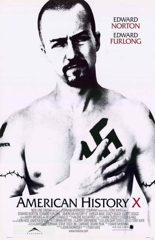 American History X Movie Poster Print showcasing powerful cinematic art.