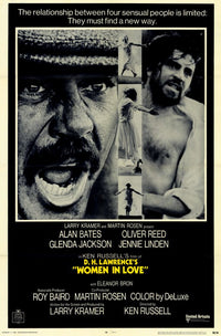 Women in Love Movie Poster Print - A stunning depiction of classic cinema.