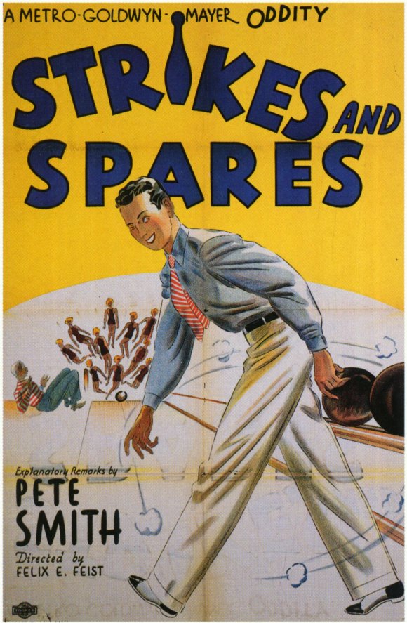 Strikes and Spares Movie Poster Print showcasing bowling excitement.