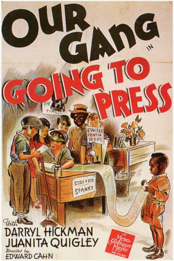 Going to Press Movie Poster Print showcasing vibrant cinematic artwork.