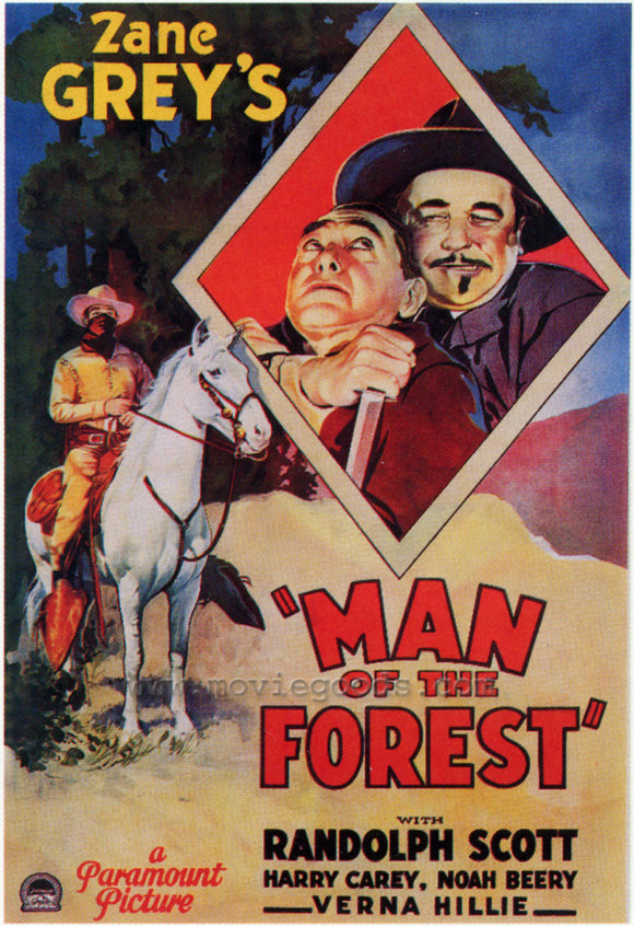 Man of the Forest Movie Poster Print showcasing vintage art