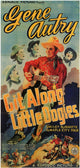 Git Along Little Dogies Movie Poster Print showcasing classic Western film art.