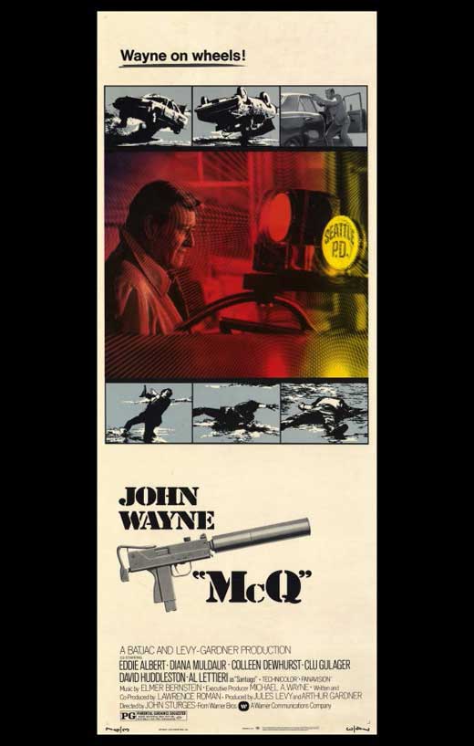 McQ Movie Poster Print showcasing vibrant colors and cinematic design.