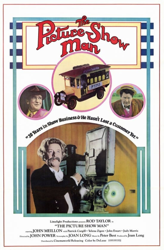 Picture Show Man Movie Poster Print showcasing classic film art.