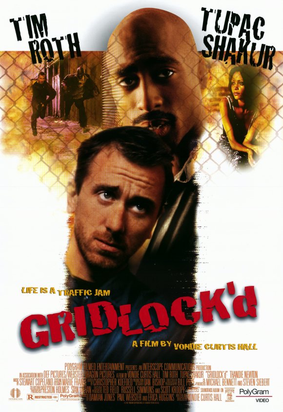 Gridlock'd movie poster print featuring vibrant artwork.