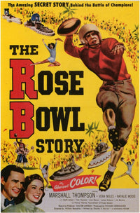 The Rose Bowl Story Movie Poster Print showcasing college football history.