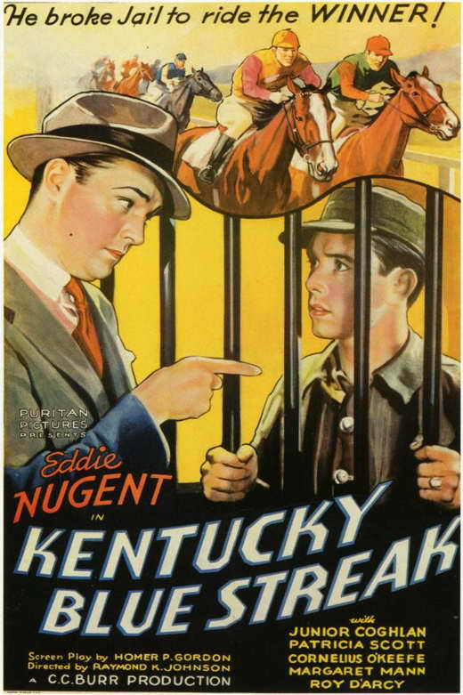 Kentucky Blue Streak Movie Poster Print featuring classic film art.