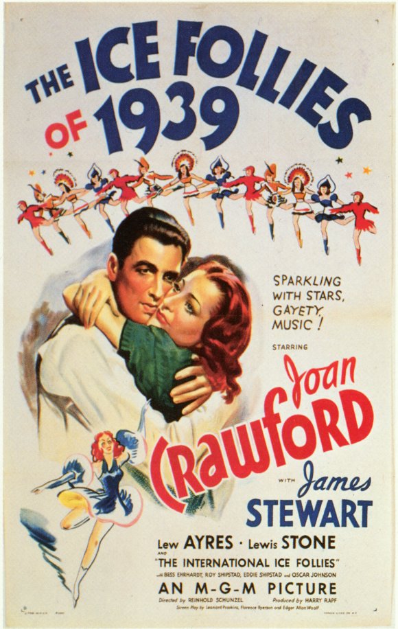 Ice Follies of 1939 Movie Poster Print featuring vibrant design.