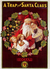A Trap for Santa Claus Movie Poster Print featuring festive holiday imagery.