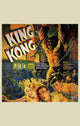 King Kong movie poster print showcasing the iconic giant gorilla.