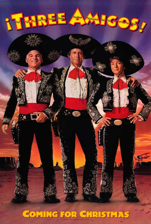 Three Amigos Movie Poster Print - 11x17 | Posterazzi