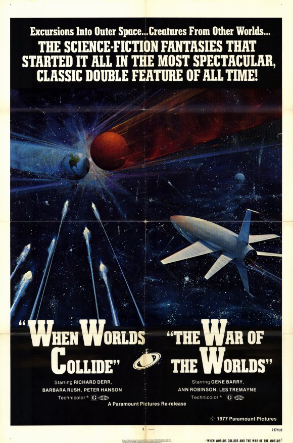 When Worlds Collide Movie Poster Print featuring vibrant colors and iconic imagery.