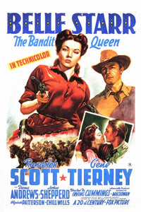 Belle Starr Movie Poster Print showcasing the legendary outlaw.