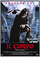 The Crow movie poster print featuring dark gothic imagery.