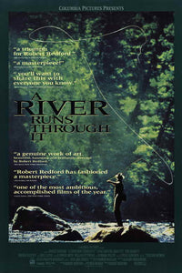 A River Runs Through It Movie Poster Print featuring scenic landscapes.