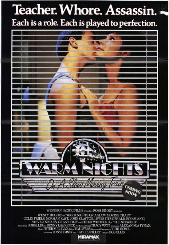 Warm Nights on a Slow-Moving Train Movie Poster Print featuring a scenic journey.