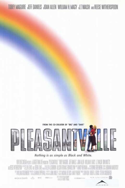 Pleasantville Movie Poster Print featuring iconic imagery from the film.
