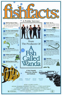 A Fish Called Wanda Movie Poster Print featuring iconic film imagery.