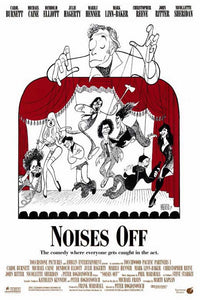 Noises Off Movie Poster Print showcasing a vibrant theater scene.