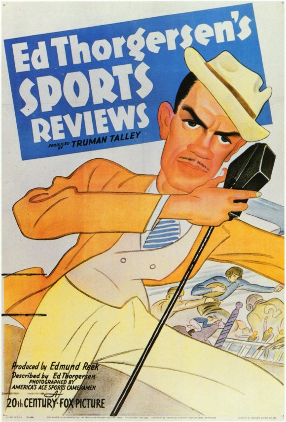 Ed Thorgersen's Sports Reviews Movie Poster Print featuring vibrant sports themes.