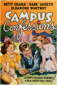 Campus Confessions Movie Poster Print showcasing college life.