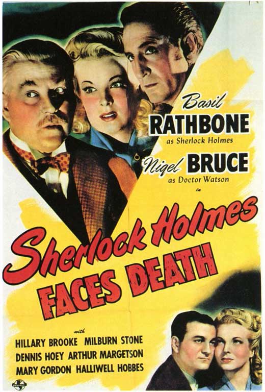 Sherlock Holmes Faces Death Movie Poster Print on premium paper.