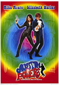 Austin Powers International Man of Mystery Movie Poster Print featuring Austin Powers in vibrant colors.