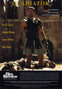Gladiator Movie Poster Print showcasing epic scenes from the film.