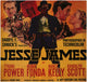 Jesse James Movie Poster Print showcasing the iconic outlaw.