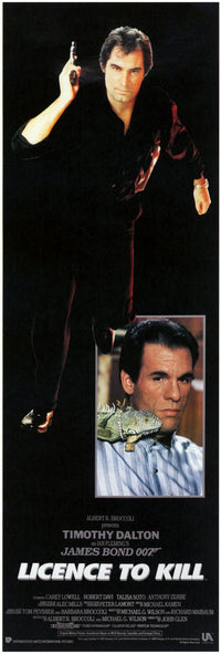 Licence to Kill Movie Poster Print showcasing action and intrigue.